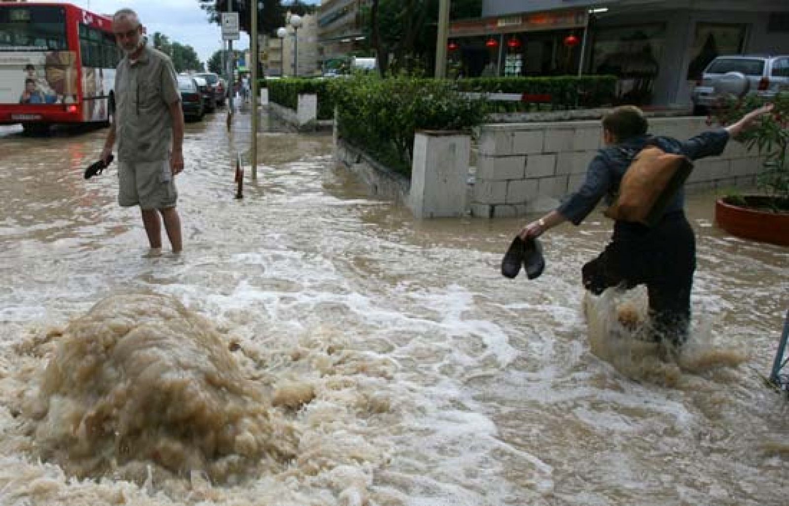 Las tormentas provocan inundaciones en Cataluña