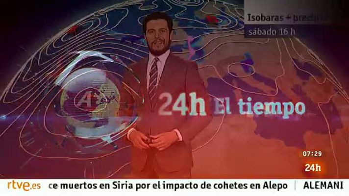 El tiempo - Viento fuerte en el noreste y Baleares y muy nuboso en Cantábrico y Pirineos