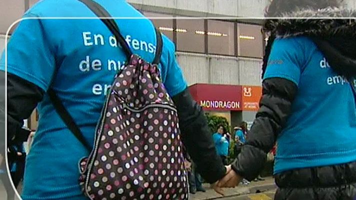 Telediario 1 - Cadena humana en defensa de Fagor