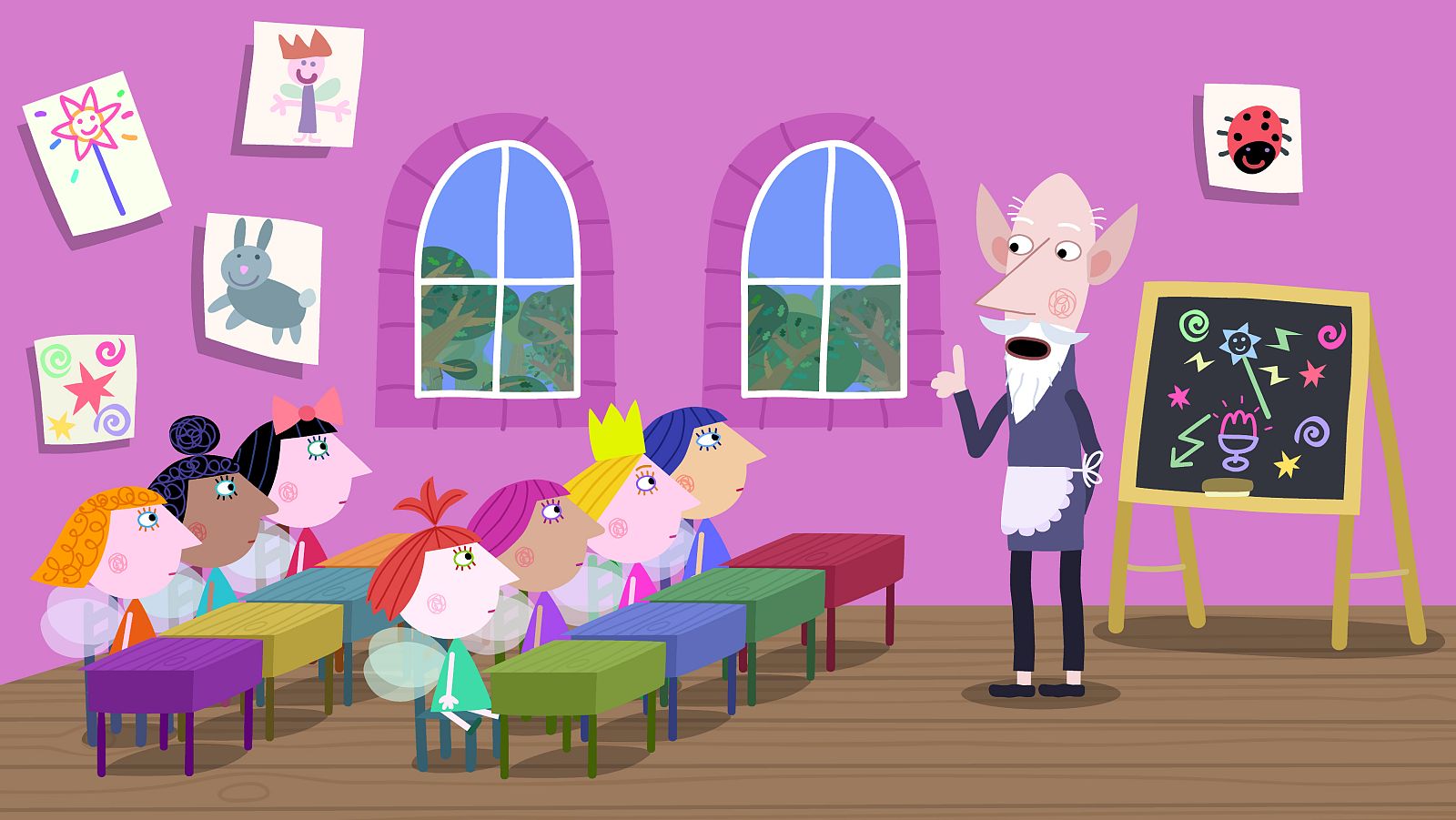 Ben and Holly's Little Kingdom: Nanny plum and the wise old elf swap jobs for one whole day | RTVE Play