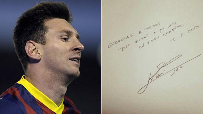 Messi agradece el apoyo recibido tras su lesión