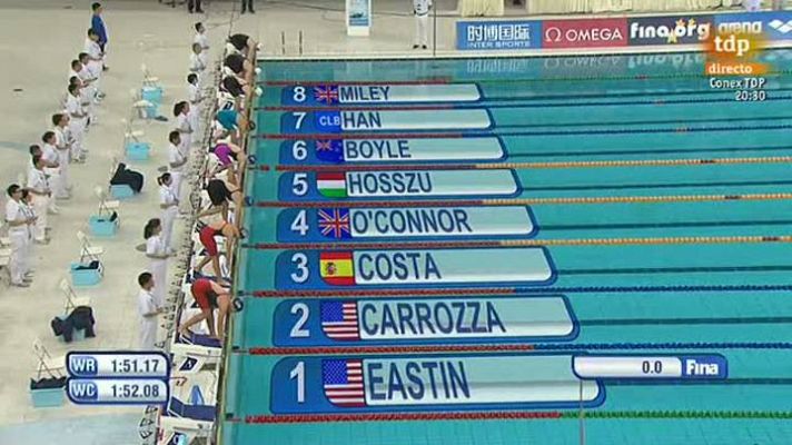  - Melani Costa, plata en los 200 libre