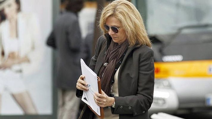 Telediario 1 - La infanta Cristina y el caso Nóos