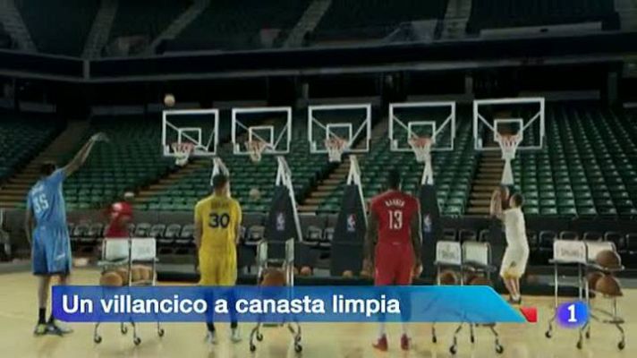 Telediario 1 - Las estrellas de la NBA componen el villancico más original