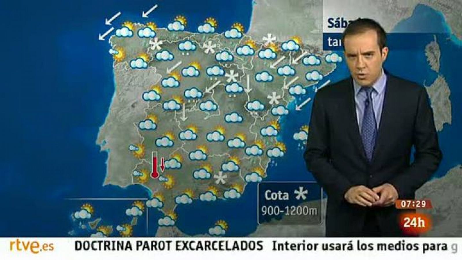 El tiempo: Lluvias fuertes y nevadas moderadas | RTVE Play