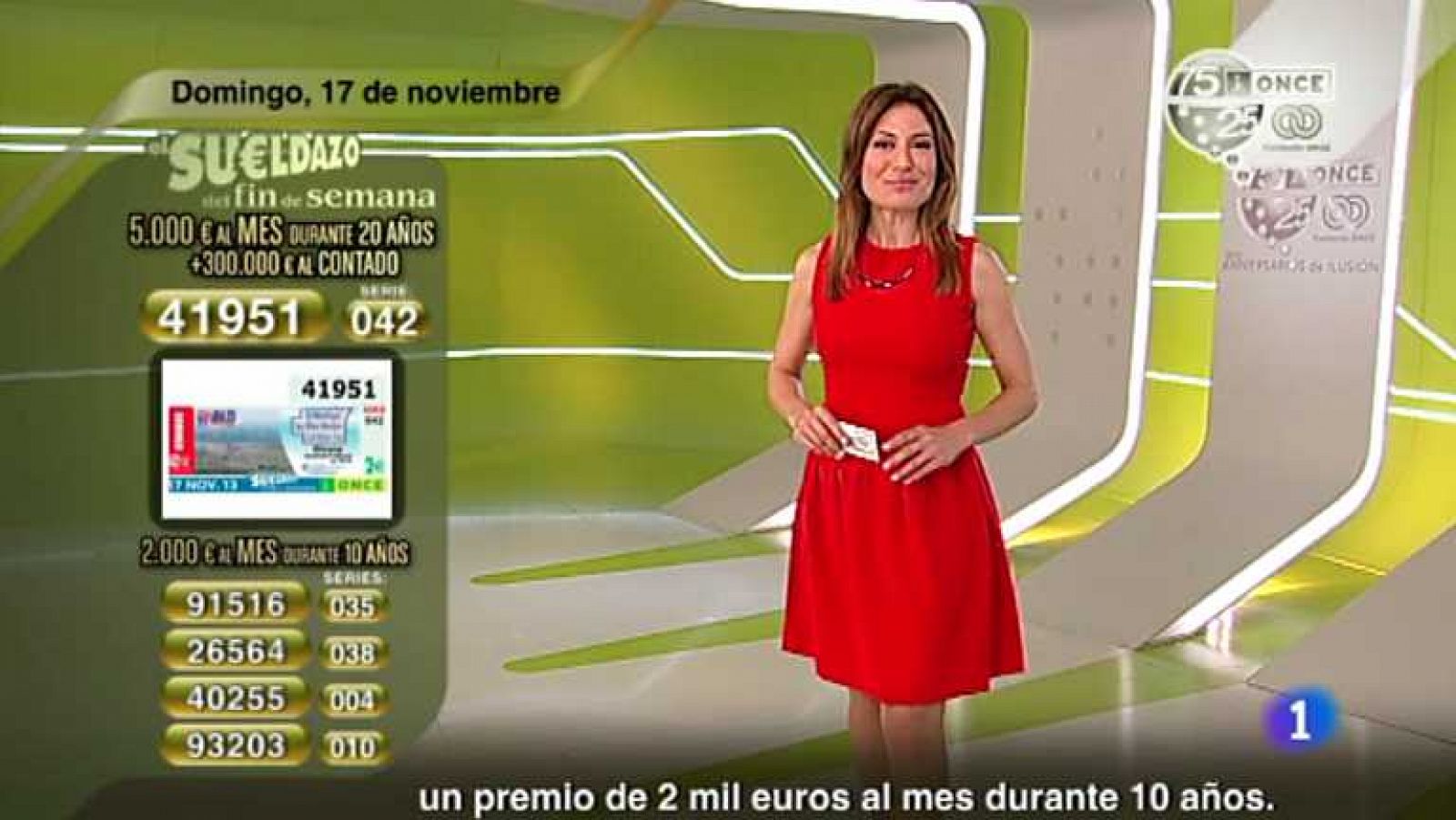 Sorteos ONCE: Sorteo ONCE - 17/11/13 | RTVE Play