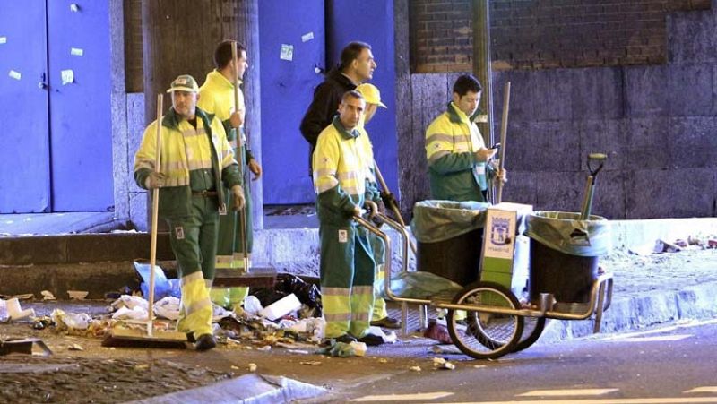 Las calles de Madrid recuperan la normalidad después de 13 días de huelga de limpieza 