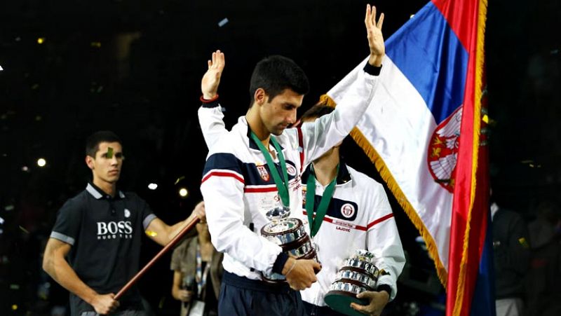 El serbio Novak Djokovic recortó 150 puntos al número uno mundial, el español Rafael Nadal, por su participación en la final de la Copa Davis que el equipo de su país acabó perdiendo contra la República Checa.