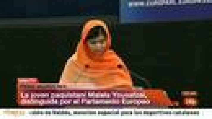 Malala dedica el premio Sájarov a los comprometidos en Pakistán y pide colaboración a la UE