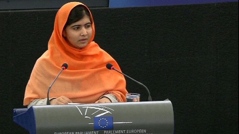  Malala dedica el premio Sajarov a los comprometidos en Pakistán y pide colaboración a la UE
