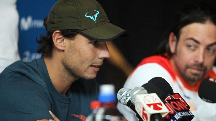 Nadal se lía con la lengua en Chile