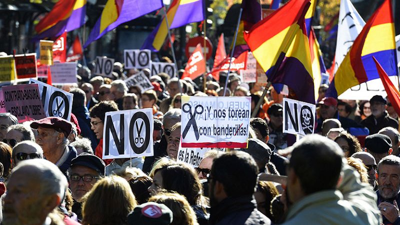 Marchas contra los recortes y a favor de los servicios públicos