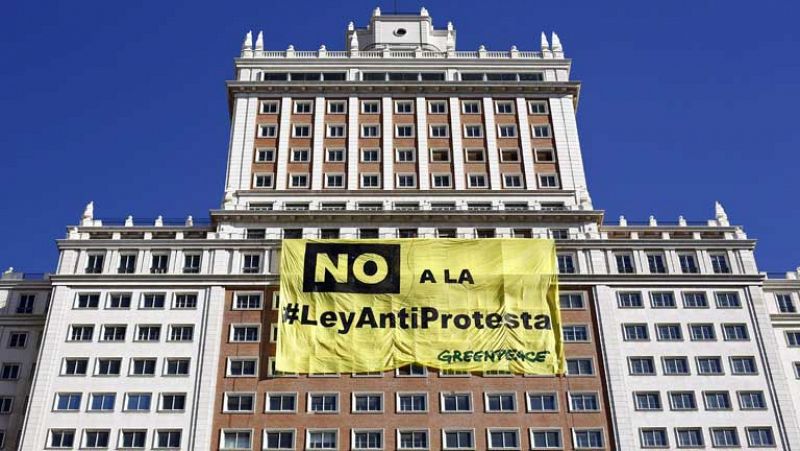 Greenpeace se suma a las manifestaciones contra la futura Ley de Seguridad Ciudadana