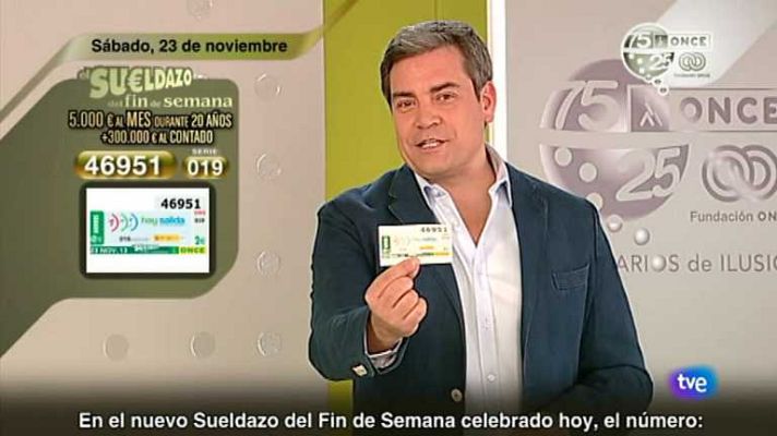 Sorteos ONCE - Sorteo ONCE - 23/11/13