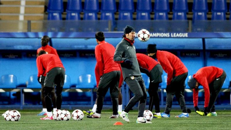 El Atlético de Madrid ya prepara en Rusia el choque contra el Zenit de San Petersburgo. Los de Simeone ya tienen asegurada la primera plaza del grupo.