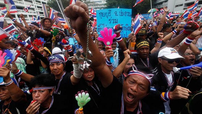 Manifestaciones en Tailandia 