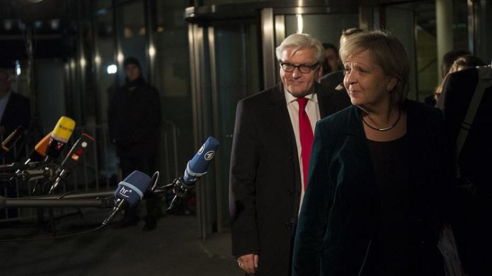 Telediario 1 - Pacto de coalición en Alemania