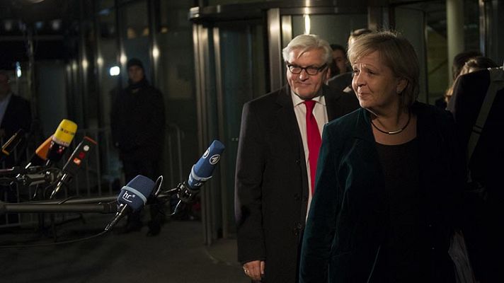 Telediario 1 - Pacto de coalición en Alemania