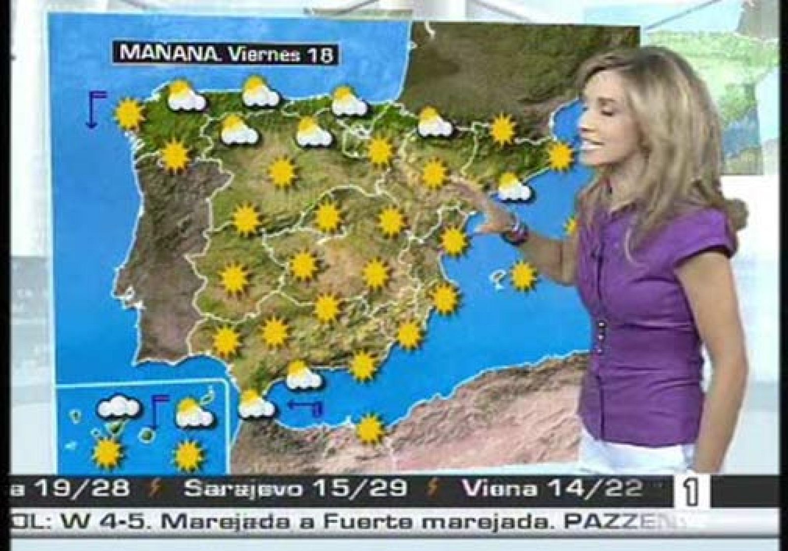  Pronóstico meteorológico del 17 de julio de 2008. 