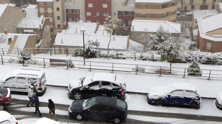 Telediario 1 - Nieva en España