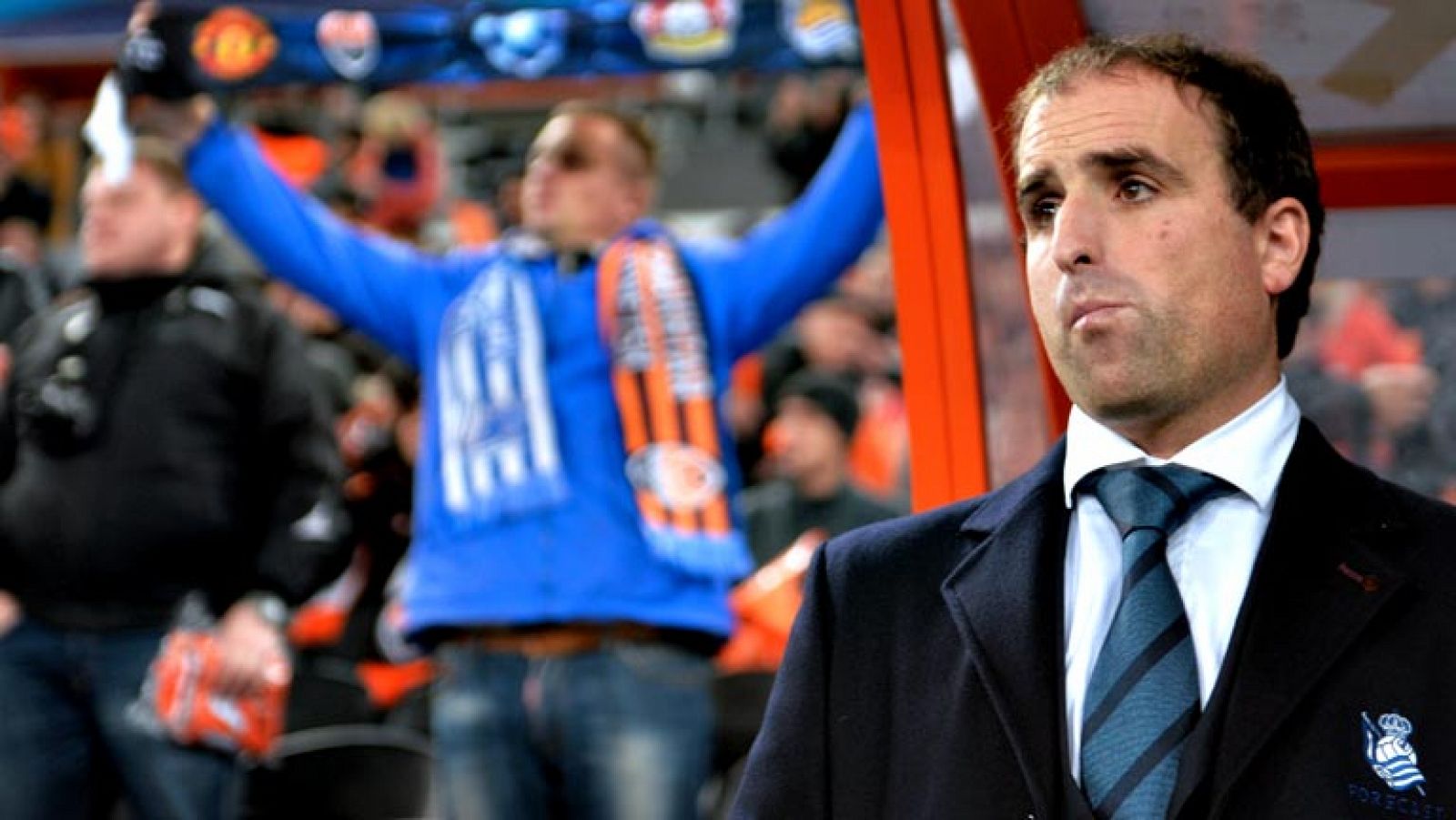 El entrenador de la Real Sociedad no ha querido que se personalicen los errores de su equipo en Ucrania y ha reconocido que en la Champions los fallos se pagan.