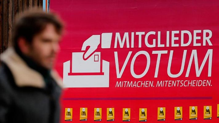 División de opiniones sobre el acuerdo de coalición en Alemania, mientras los socialdemócratas se preparan para votarlo