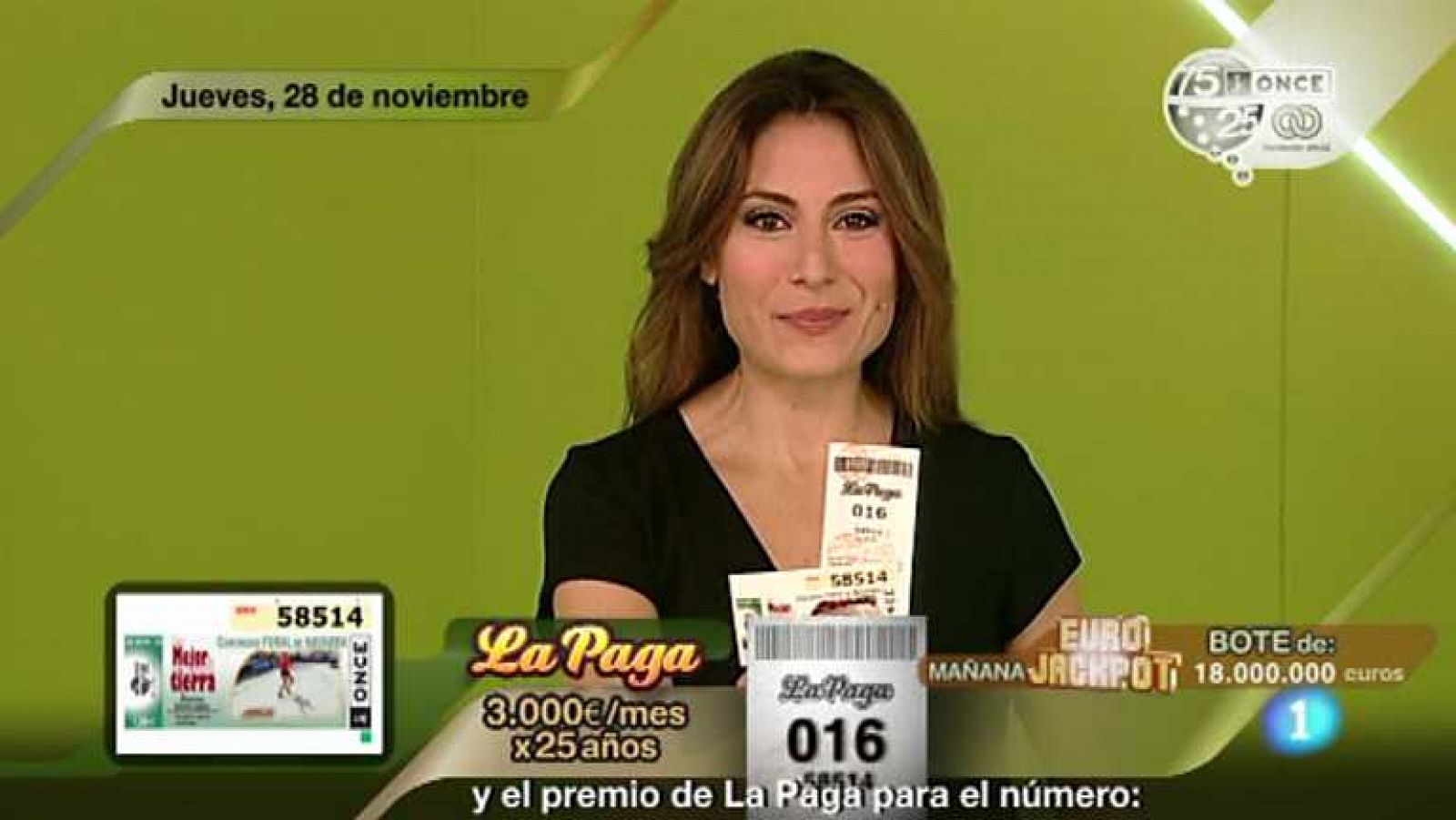 Sorteos ONCE: Sorteo ONCE - 28/11/13 | RTVE Play