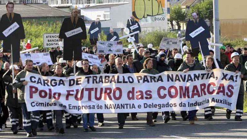 Trabajadores de Navantia se encierran para reclamar nuevos contratos