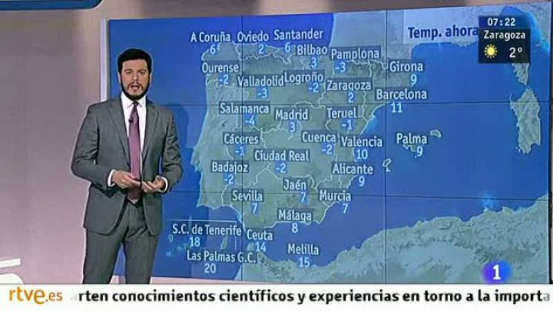 Fuertes lluvias en las islas Canarias y suben ligeramente las temperaturas en el nordeste