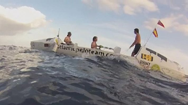 Telediario 1 - Atlantic Challenge, remando hacia la aventura