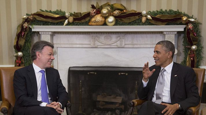 El presidente de EE.UU. elogia los esfuerzos de su homólogo colombiano por la paz
