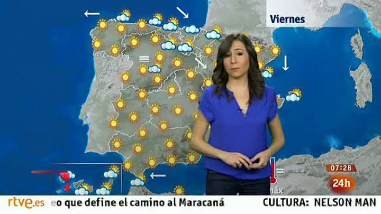 Fuertes lluvias en Canarias y temperaturas sin cambios en el resto del país
