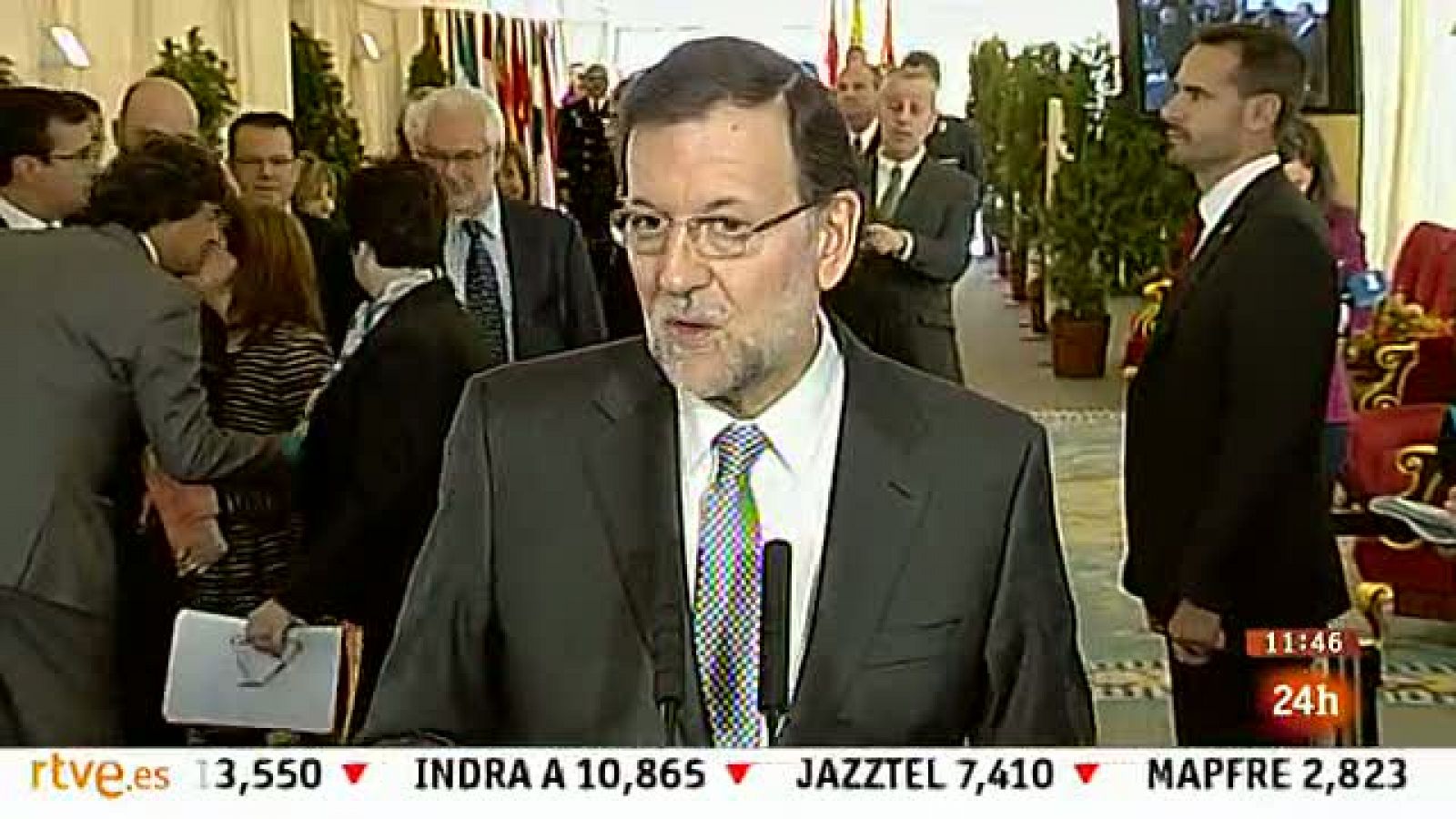 Informativo 24h: Rajoy: "Para reformar la Constitución se necesita un consenso muy alto como en 1978" | RTVE Play