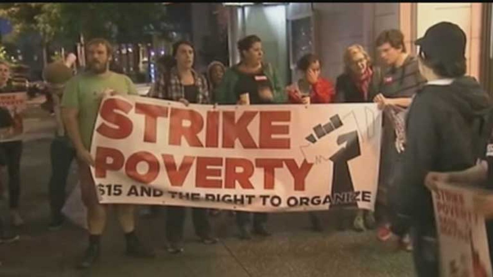 Huelga de los trabajadores de restaurantes de comida rápida en Estados Unidos