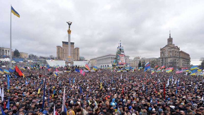 Nuevas protestas en Ucrania en protesta contra el Gobierno de Viktor Yanukóvich