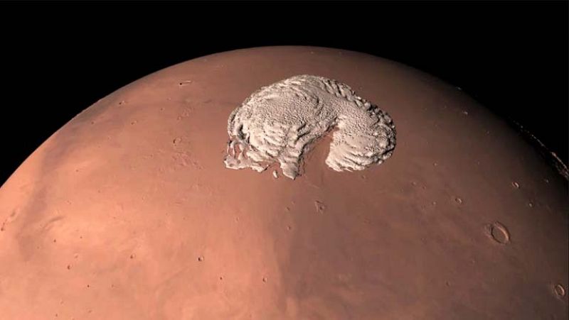El polo norte de Marte, en 360º