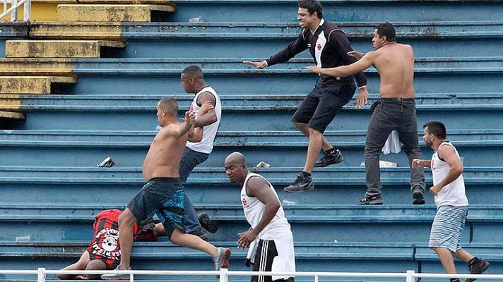 Violencia en las gradas de la liga brasileña