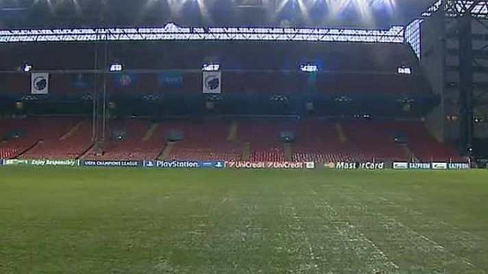 Telediario 1 - El Madrid, contra el Copenhague y su césped