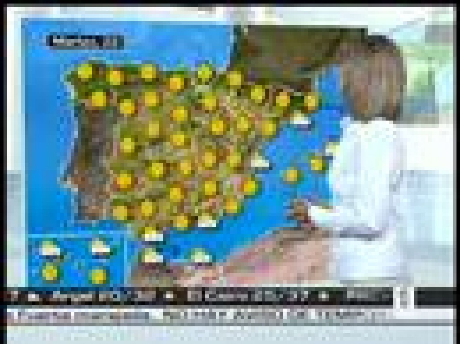 La previsión meteorológica del 20 de julio de 2008.