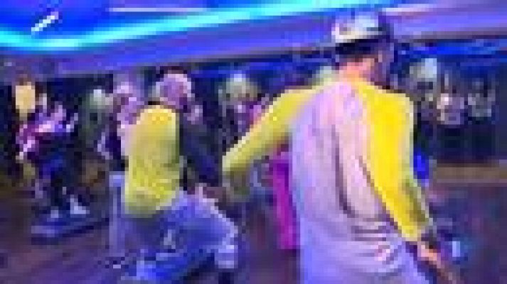 Telediario 1 - Beto Pérez presenta su "zumba step" en Madrid