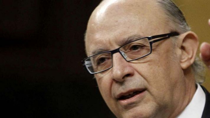 Telediario 1 - Declaraciones Montoro y periodistas