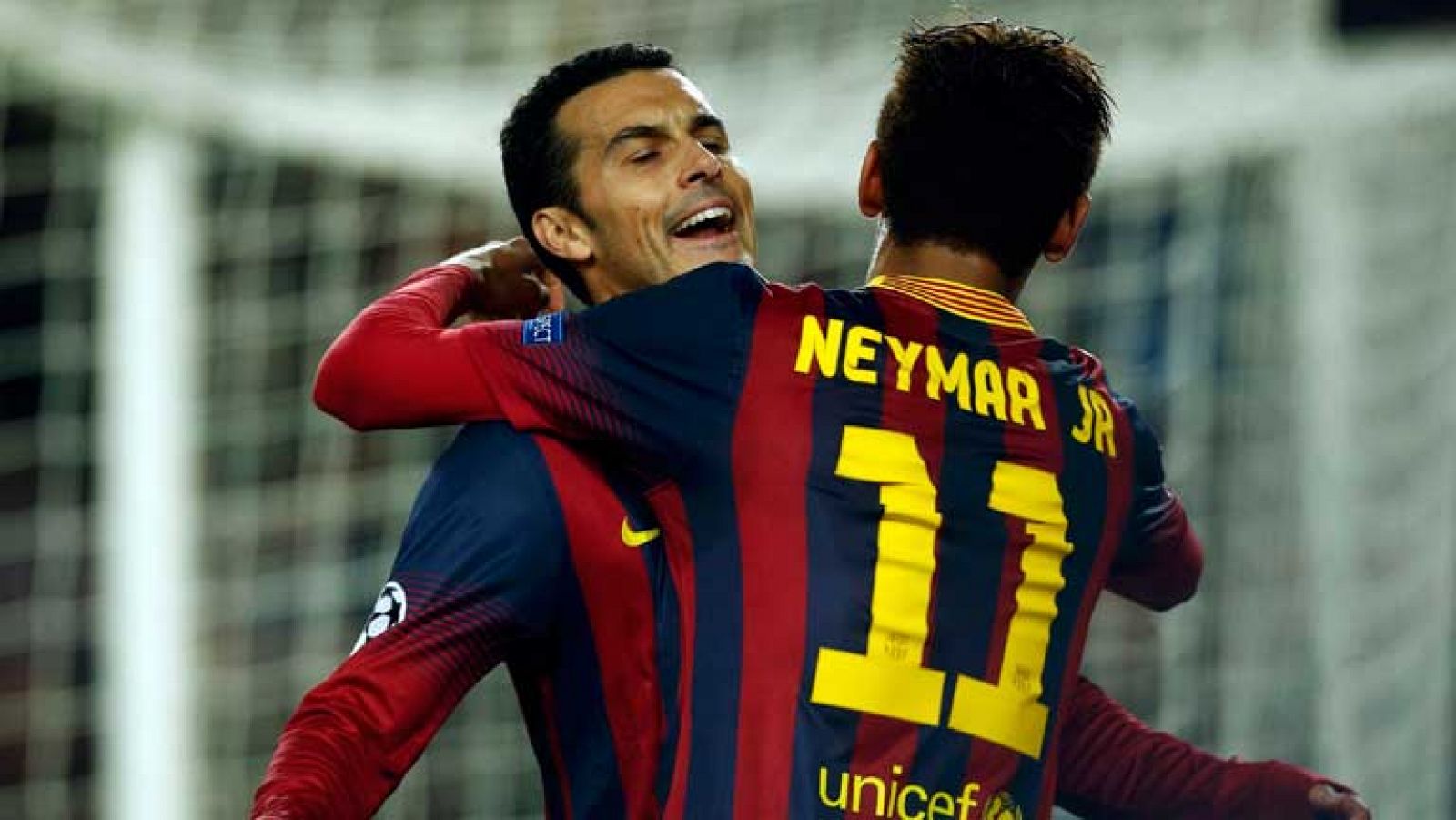 El delantero del FC Barcelona Pedro Rodríguez ha marcado el 2-0 ante el Celtic tras aprovechar una buena asistencia de Neymar.