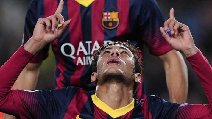 Neymar pone el 3-0 ante el Celtic