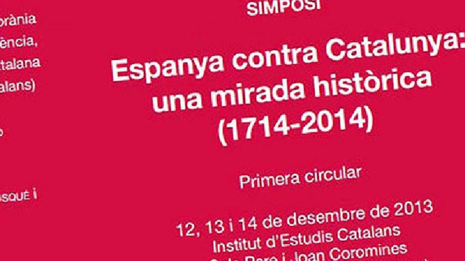 El simposio "España contra Cataluña" arranca en Barcelona entre acusaciones y polémica - Telediario 1 | Ver