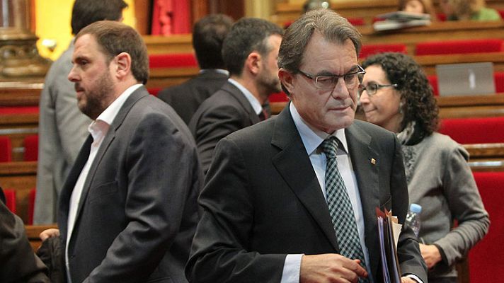 Mas pacta una doble pregunta de la consulta soberanista