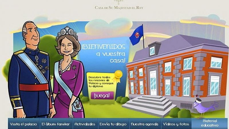 La página web de la Casa Real incorpora un área infantil 
