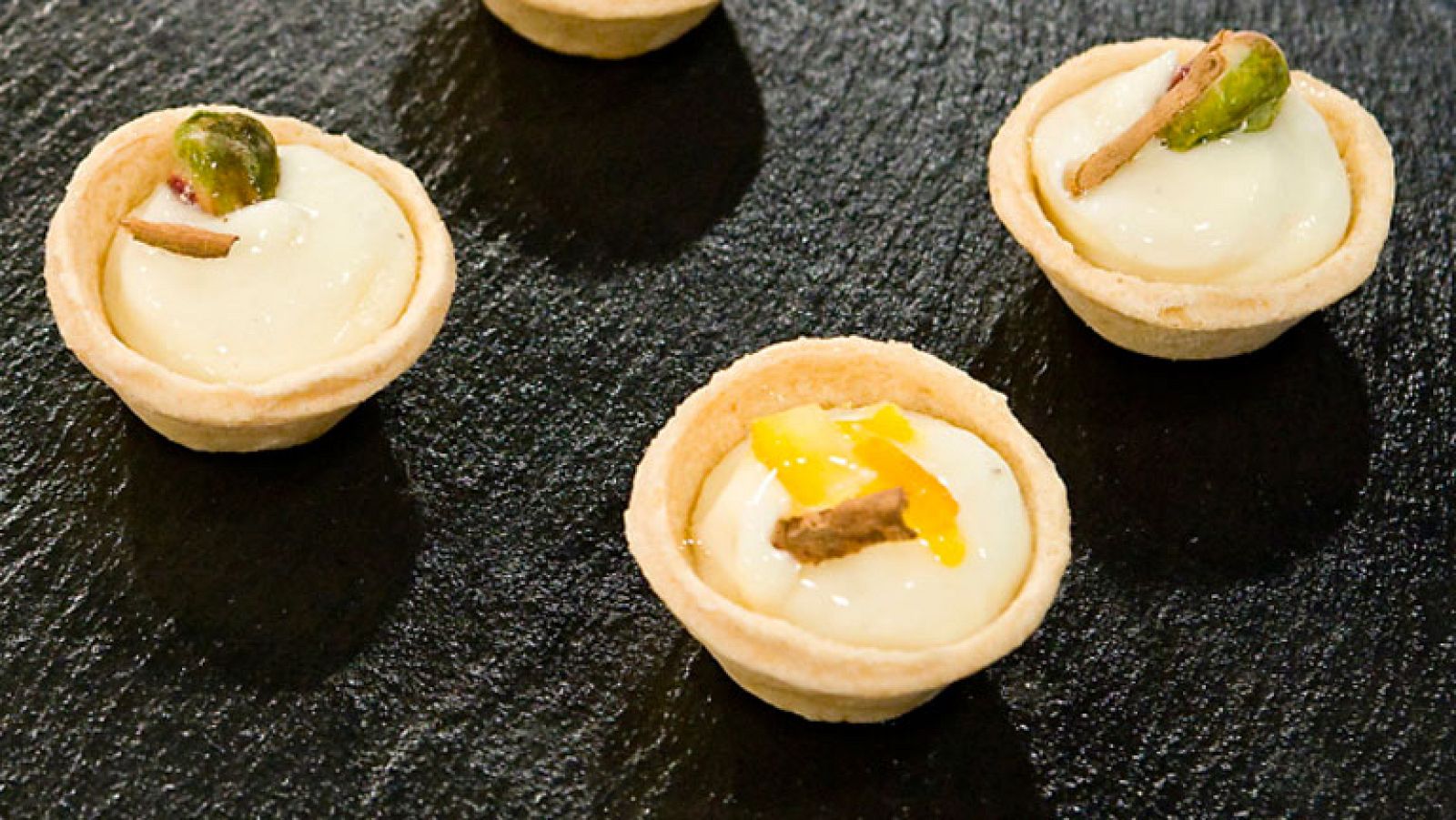 Tartaletas con crema de yogur