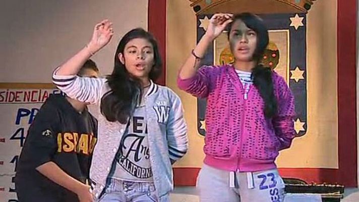 Telediario 1 - Preparativos del sorteo de Navidad