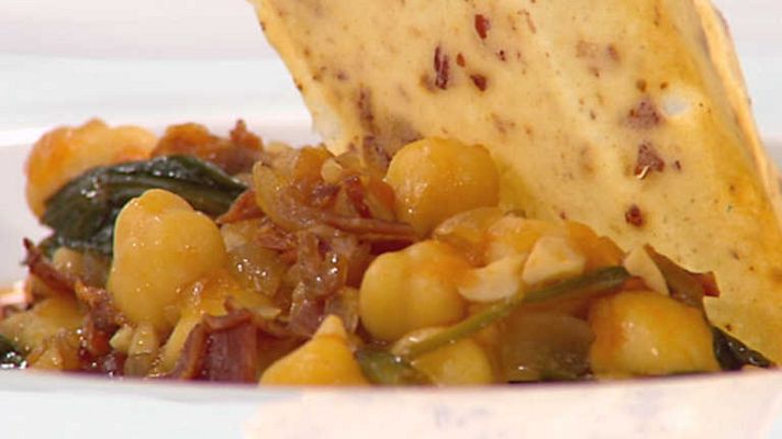 Cocina con Sergio - Potaje de garbanzos con ibéricos