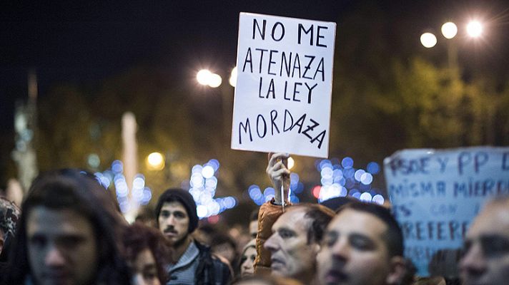 Protesta del 25-S ante el Congreso